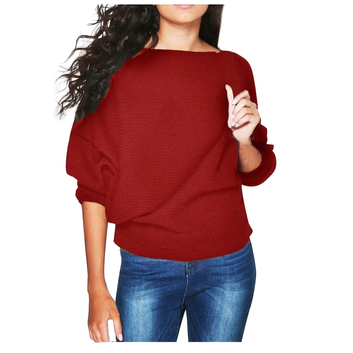 2024 Autumn Women’s Solid Color Round Neck Loose Sweatshirt Fashion Long Sleeve Pullover Tops Casual Oversized Sweatshirts