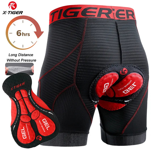 X-TIGER Men's Cycling Shorts Breathable Mesh Cycling Underwear Gel Pad Shockproof MTB Bike Shorts dropshipping Bicycle Underwear