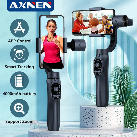 AXNEN F10 3-Axis Gimbal Handheld Stabilizer Cellphone Anti Shake Video Record Smartphone Gimbal for iPhone Samsung Xiaomi Huawei