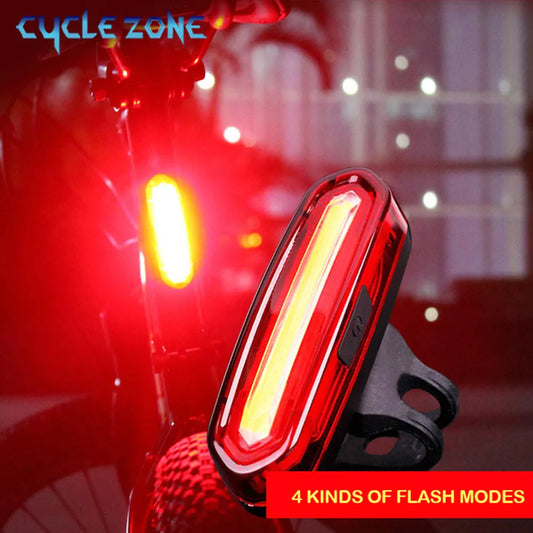 Bike Tail Light Waterproof LED Bike Front Rear Light Bicycle USB Rechargeable Mountain Riding Cycling Tail Lamp Bicycle Light