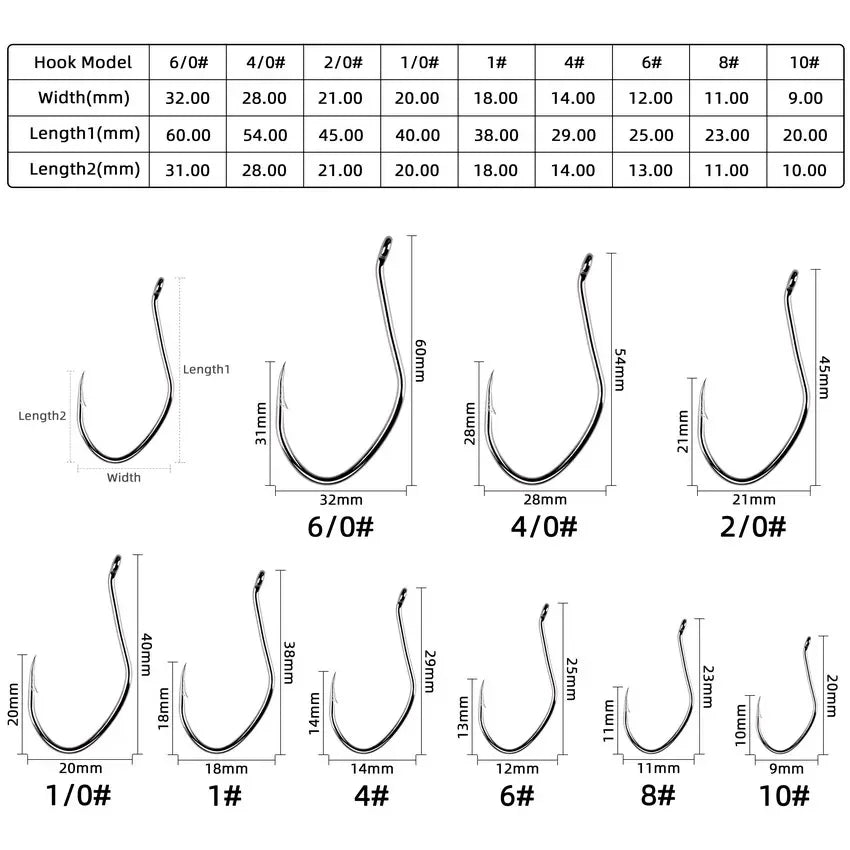 Catfish fishing hooks