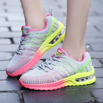 Women Shoes Running Shoes For Women Outdoor Elastic Jogging Sneakers Air Cushion Sports Shoes Tennis