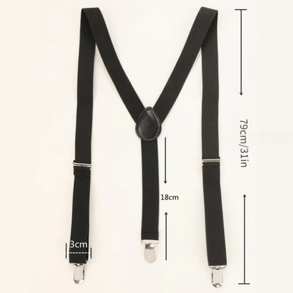 30mm Wide Men Suspenders High Elastic Adjustable Straps Suspender Heavy Duty X Back Trousers Braces for Wedding Suit Skirt - MAGNET MARKET