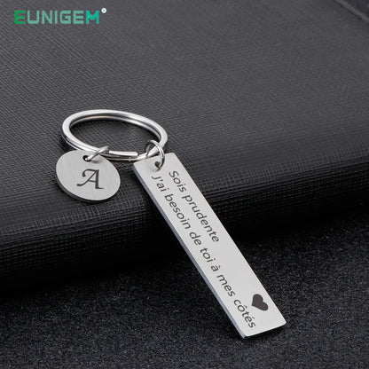 Couple Keychain Personalized Sois Prudente Special Keychains Customized Products Valentines Day Anniversary Gifts for Boyfriend