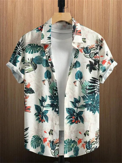 Hawaiian 3D Coconut Tree Top Men's Summer Beach Casual Clothing Street Outdoor Party Men's Shirt Loose Breathable Men's Clothing - MAGNET MARKET