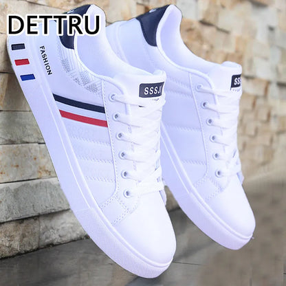 White vulcanized sneakers boys cheap flat comfortable shoes men autumn spring 2022 fashion sneakers men fashion canvas sneakers