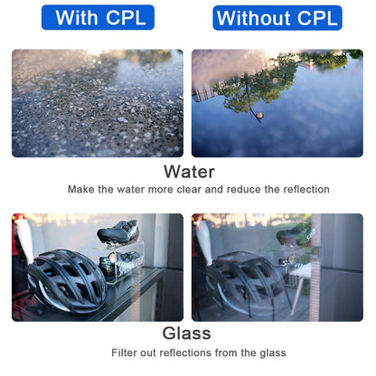 52mm Universal CPL Filter No Reflections Portable Plarizer Cellphone Camera Lens Filters For iPhone Samsang Android Smartphone