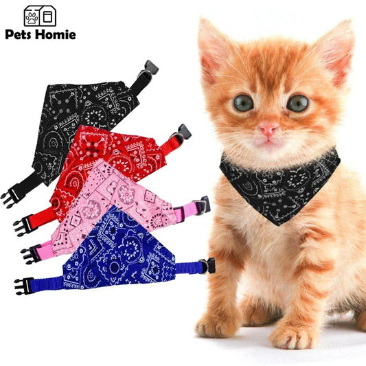 Pet Bibs Adjustable Pet Saliva Towel Dog Puppy Cat Neck Scarf Bandana Collar Triangle Bib Neckerchief Stonego Pet Accessories