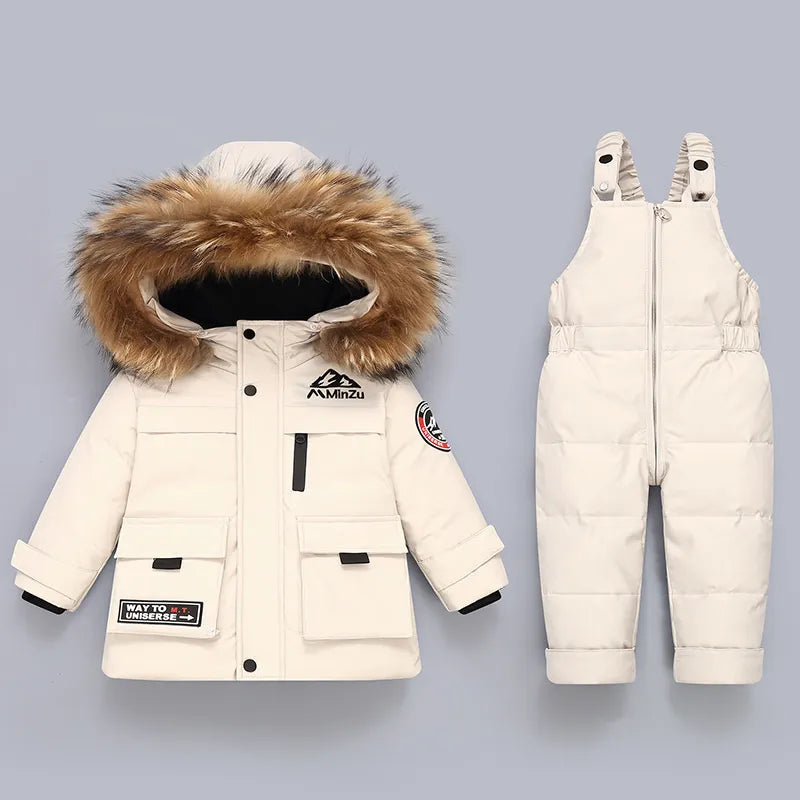 bearfriends Winter Down Jacket and Jumpsuit Set: Ultimate Warmth and Style for Your Little Adventurers