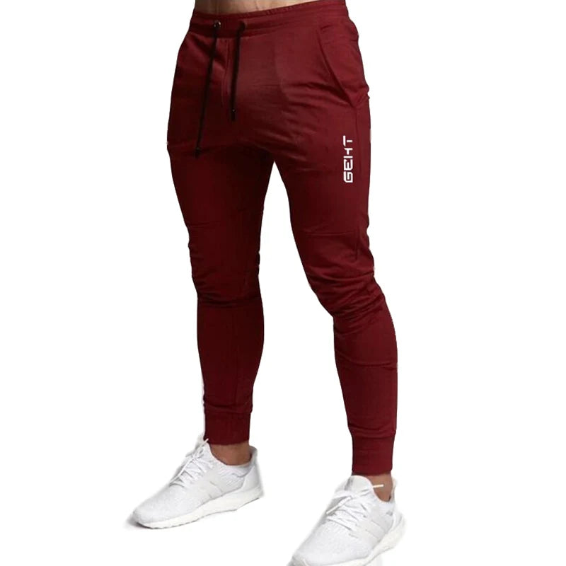 2022 GEHT brand Casual Skinny Pants Mens Joggers Sweatpants Fitness Workout Brand Track pants New Autumn Male Fashion Trousers