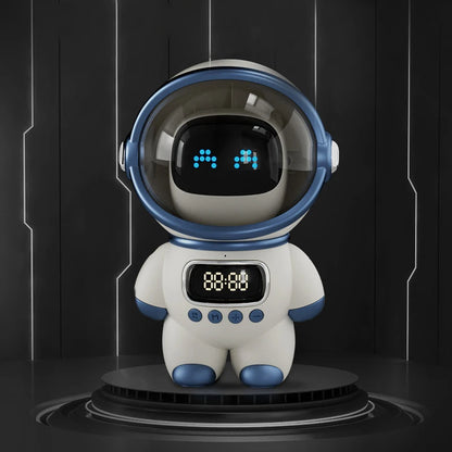 Intelligent Astronaut Bluetooth Speaker Creative Digital Smart Alarm Clock FM Radio Electronic Sleeping Night Light Table Clock