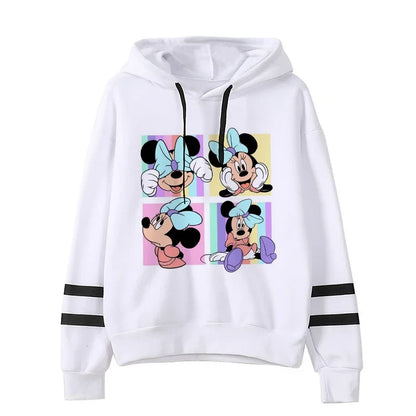 Grunge Harajuku Cartoon Anime Sweatshirt Disney Minnie Mouse Hoodie Clothes Girl Boy Mickey Hoody Top Hoodies Y2k 90s Kawaii