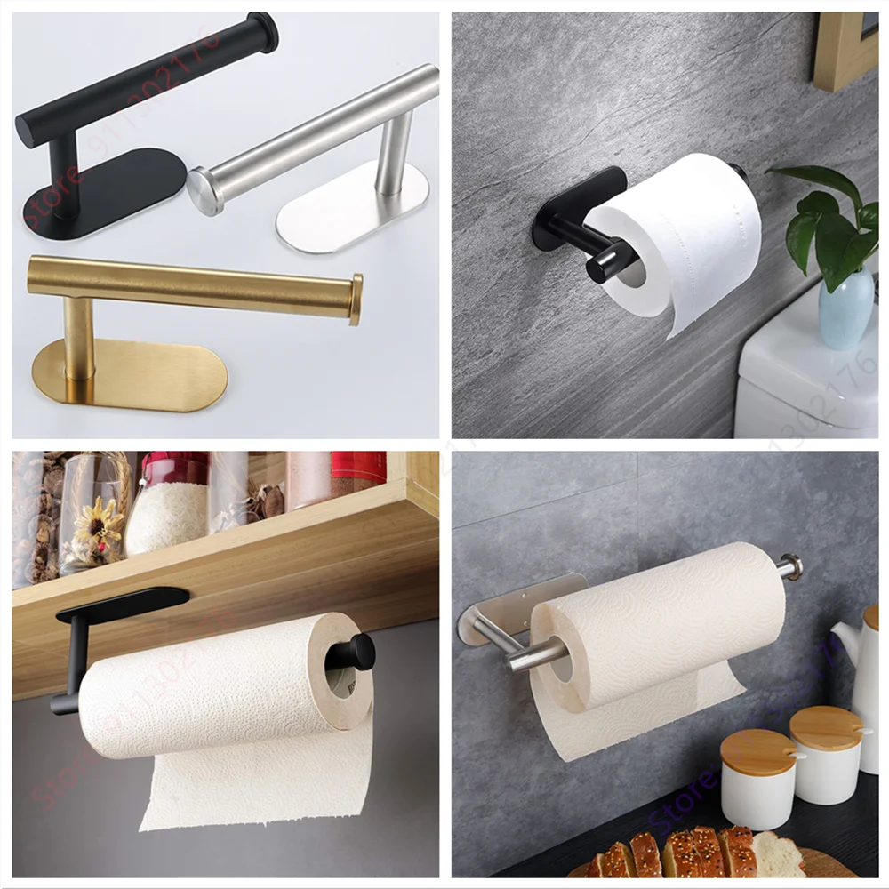 Adhesive Paper Towel Holder for Kitchen and Bathroom - Versatile Storage Solution - MAGNET MARKET