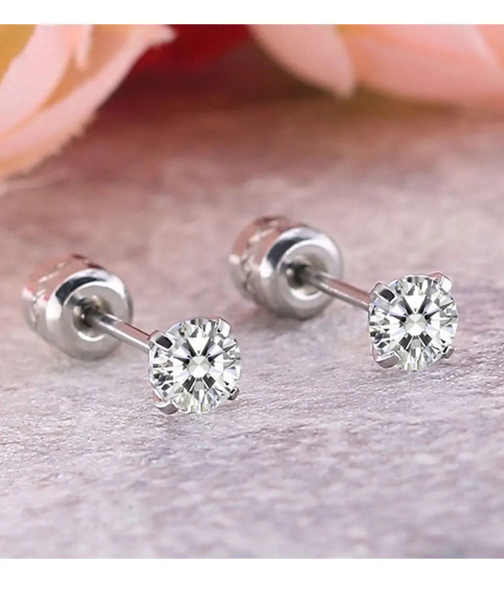 Crystal zircon tragus jewelry