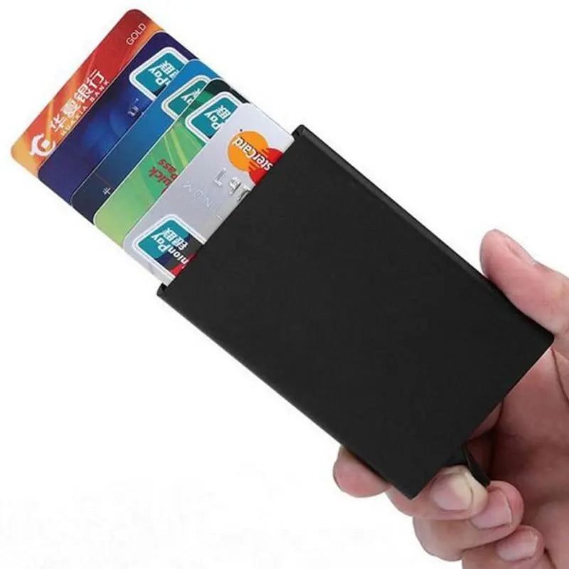 Secure Minimalist Aluminium Card Holder - Protection for Your Essentials - MAGNET MARKET