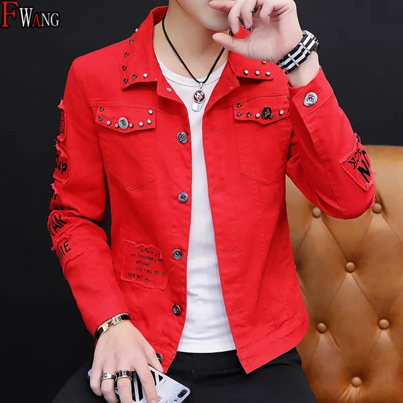 Spring And Autumn Jeans Coat Men's Korean-style Fashion Students Handsome Versatile Jacket MEN'S Wear Summer Men's Denim Jacket - MAGNET MARKET