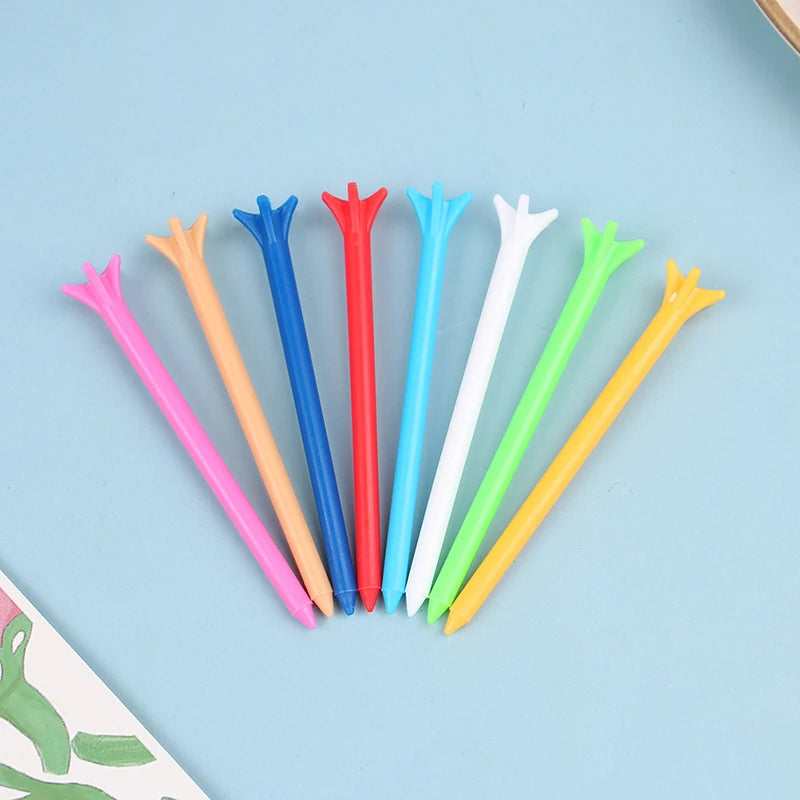 colourful golf tees