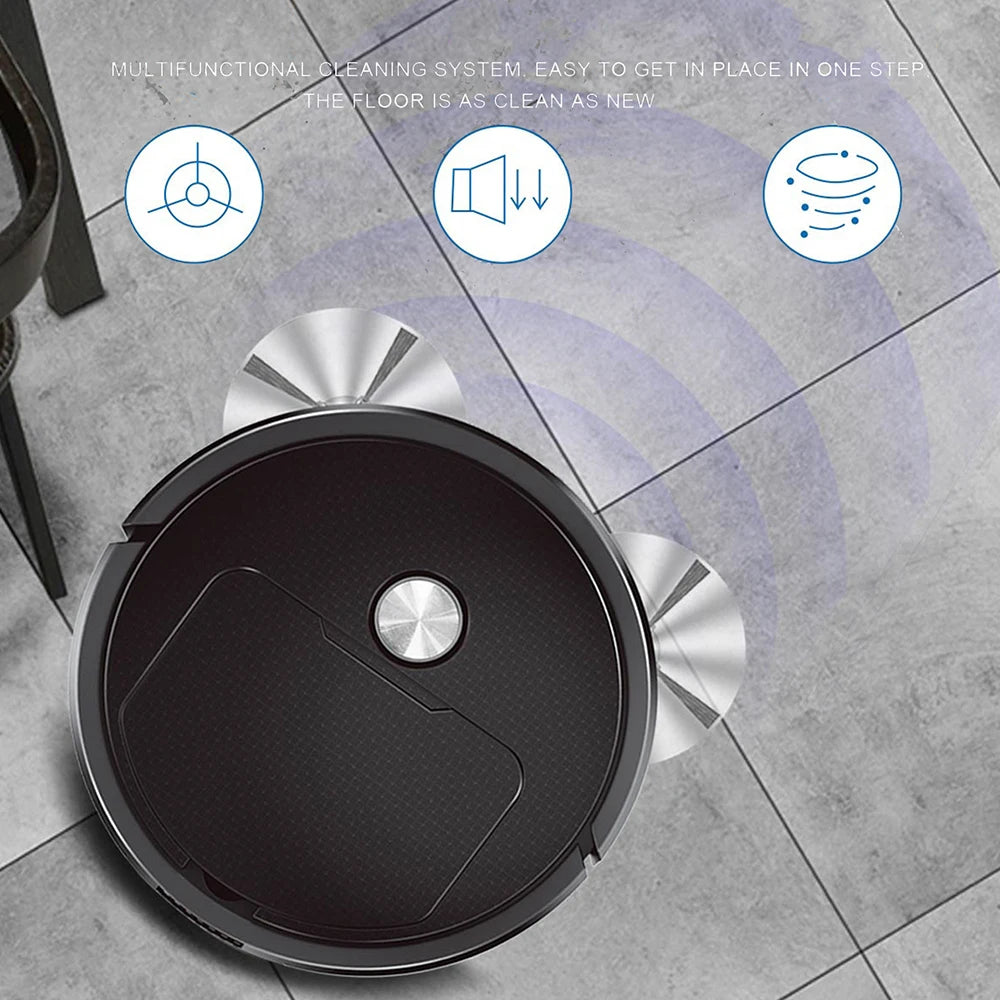 3 In 1 Smart Sweeping Robot Home Mini Sweeper Sweeping and Vacuuming Wireless Vacuum Cleaner Sweeping Robots For Home Use