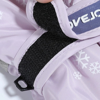 Skiing Gloves Warm Outdoor Camping Gloves Plush and Thickened Anti Slip Winter Durable Printed Sports Accessories