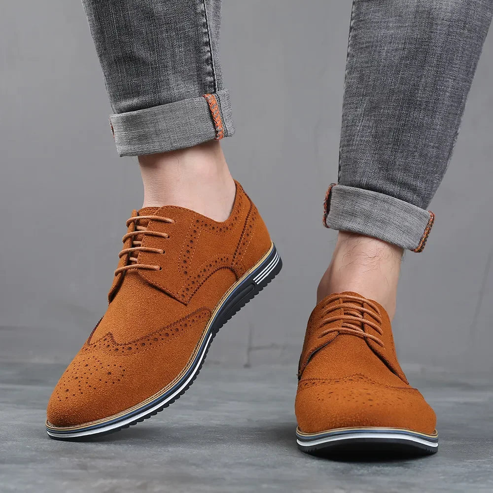 Casual Shoes Men Dress Shoes for Men 2024 Autumn Wedding Formal Shoes Lace Up Solid Colors Oxford Bussines Pointed Toe Sneakers