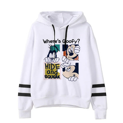 Grunge Harajuku Cartoon Anime Sweatshirt Disney Minnie Mouse Hoodie Clothes Girl Boy Mickey Hoody Top Hoodies Y2k 90s Kawaii