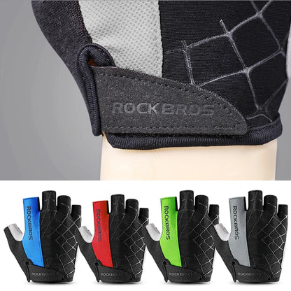 ROCKBROS Half Finger Cycling Gloves: Comfort & Protection for MTB Riders! 🚴‍♂️🔥