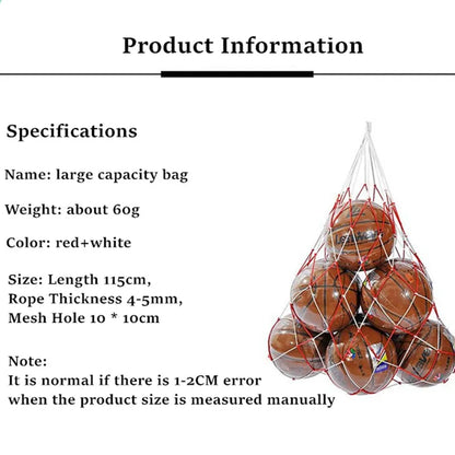 Portable Nylon Sports Ball Bag: Carry Soccer, Basketball, Volleyball & More! ⚽🏀🏐