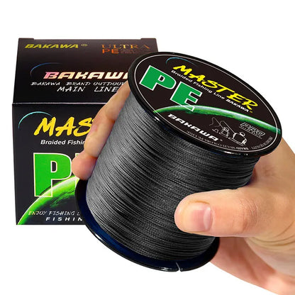 Bakawa 4x-Strand Braided Fishing Line 300M 500M 1000M Japanese Multifilament Pe Wire For Saltwater Durable Woven Thread Tackle