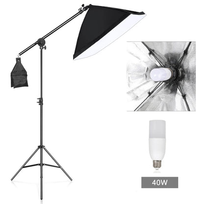 Photography 50x70CM Softbox Lighting Kits System Soft box Professional Continuous Light Use For Photo Studio Portrait Shooting