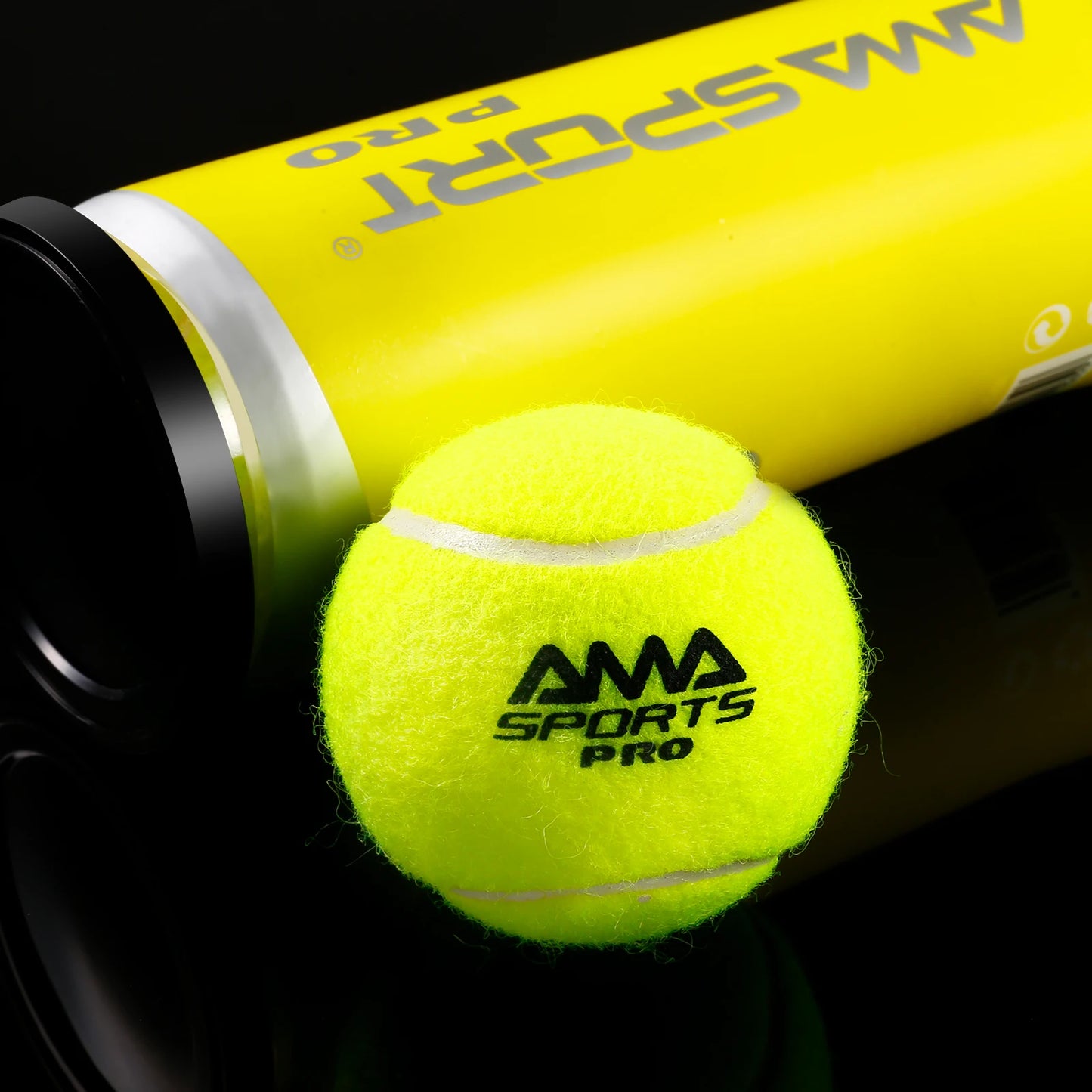 AMASPORT Tennis Balls PRO Padel Balls 45% Wool Tennis Balls Competition Training Ball 3/6 Pack