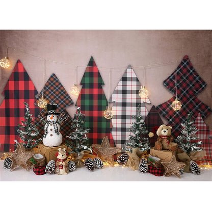 Beenle Merry Christmas Photography Background Tree Gift Window Fireplace Portrait Family Party Decor Backdrop for Photo Studio