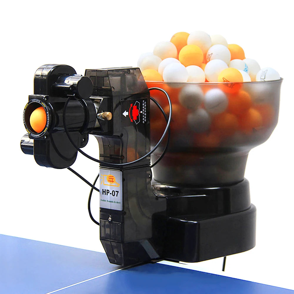 Table Tennis Robot Ping Pong Ball Machine Serves 40mm Regulation Ping Pong Ball Automatic Table Tennis Machine for Training Solo