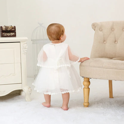 Elegant Baby Christening Gown: Charming Summer Dress for Memorable Occasions