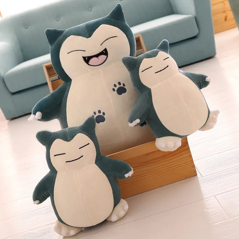 30/200cm Huge Pokemon Snorlax Anime Plush Toys Big Pokémon Plushie Kawaii Semi-finished Leather Holster Pillow Gift for Children