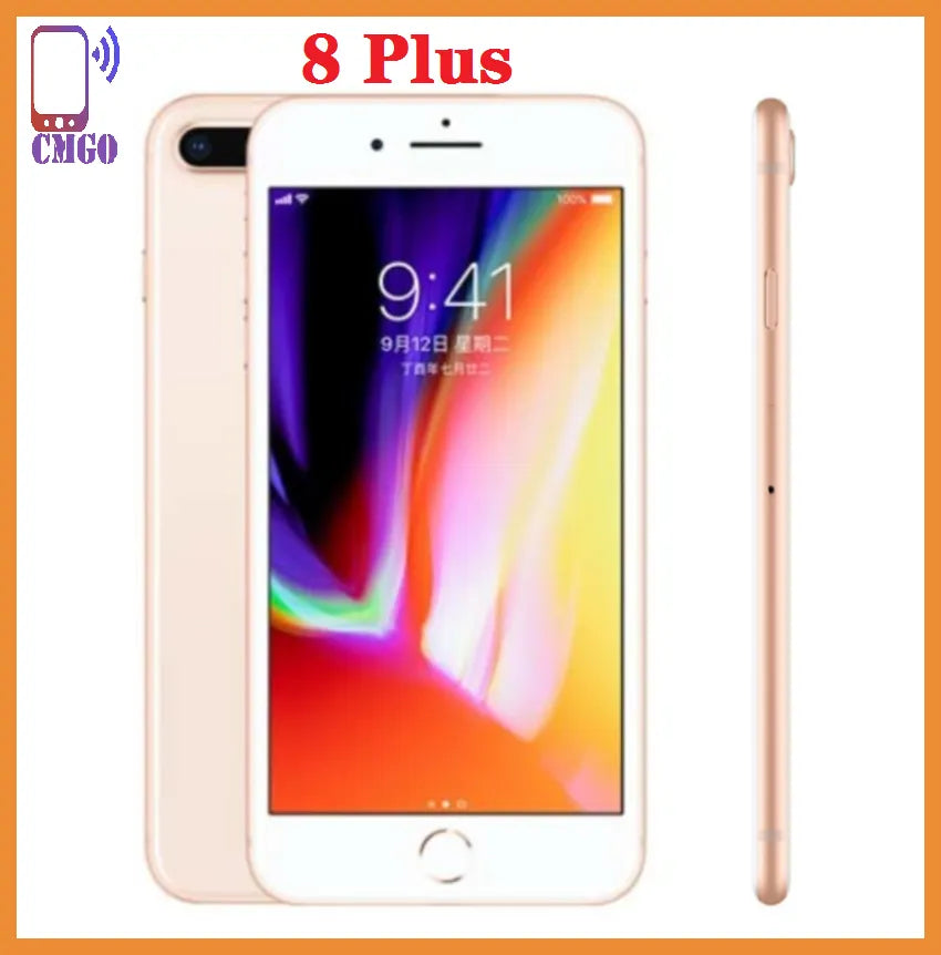 Unlocked iphone 8plus 3GB RAM 64G/256G ROM cellphone iOS 4G LTE smartphone iphone8plus  5.5 inch screen