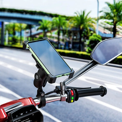 2022 Upgraded Motorcycle Phone Holder 15W Wireless Charger USB QC3.0 Fast Charging Bike Smartphone Stand 360 Cellphone Support