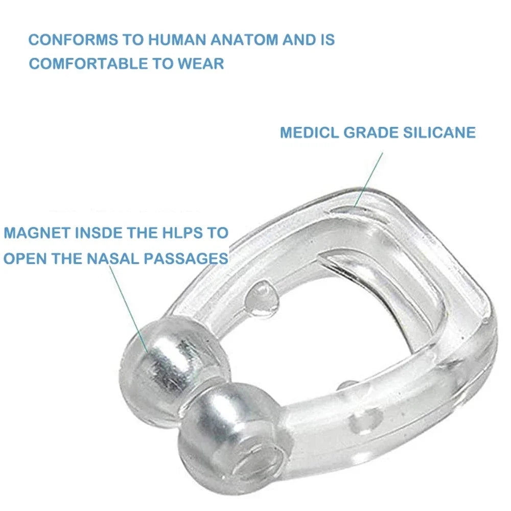 Magnetic Anti-Snore Nose Clip - Sleep Aid Device for Improved Breathing - MAGNET MARKET