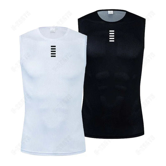 Cycling Base Layer Reflective Vest Cycling Jersey Undershirt Quick Dry Elastici Vest Road Bike Jersey